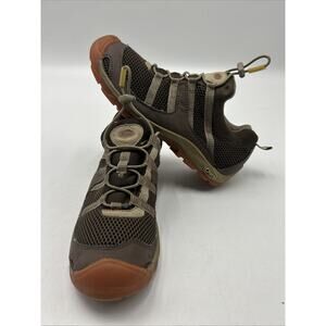 CHACO HIKING TRAIL SHOES Women’s 8 Redrock Bean Lace Up Brown Mesh Climbing